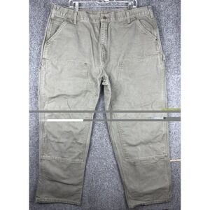 Carhartt B136 MOS Double-Knee Duck Canvas Pants 42x30 Dungaree Fit *Mint*